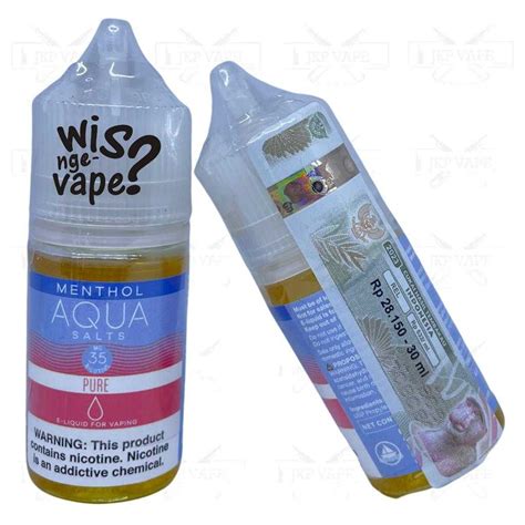 Jual Aqua Pure Ice Menthol Ml Salt Nic Liquid Vape By Ejm