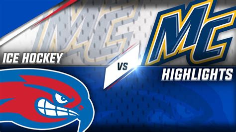 Ice Hockey Umass Lowell Vs Merrimack Youtube