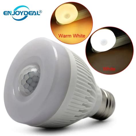 E27 5W LED Gece Ampul K Z L Tesi PIR Hareket Sens Rl LED Lamba