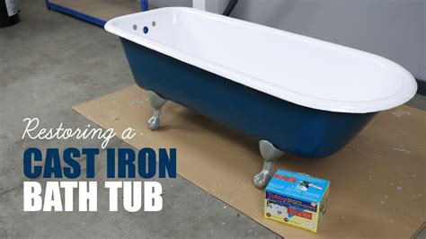 Restore A Cast Iron Bath Tub Enamel Restorer Kit Diy Know How Youtube