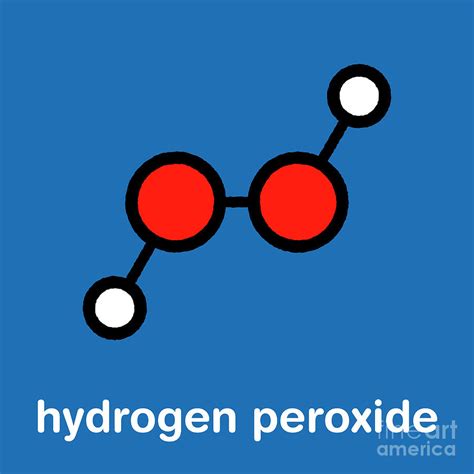 Hydrogen Peroxide Molecule Photograph By Molekuulscience Photo Library