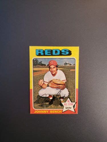 1975 Topps Mini 260 Johnny Bench CINCINNATI REDS HOF NM WELL