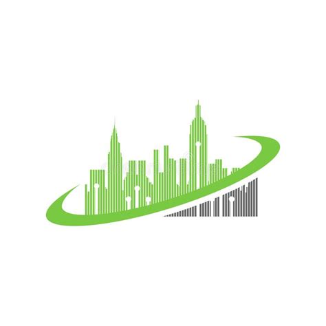 Futuristic City. Logo Design Stock Illustration - Illustration of ...