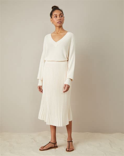 Юбка гофре из трикотажа (Молочный) купить в интернет-магазине 12 ...