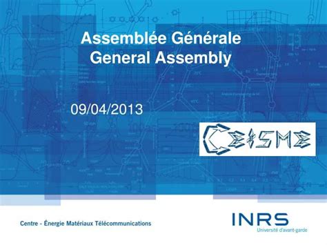 PPT Assemblée Générale General Assembly PowerPoint Presentation free