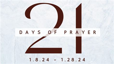 21 Days of Prayer