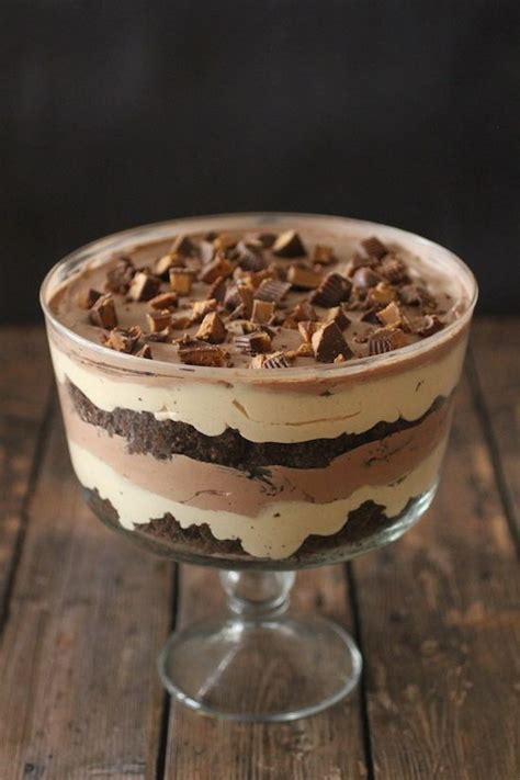 Clean Eating Peanut Butter Cup Trifle Dashing Dish Trifle Desserts