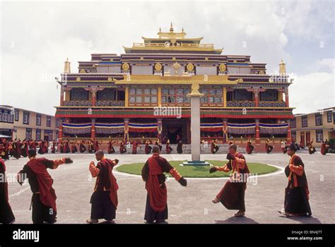 Lamas Perform Ceremonial Dances At Ralang Monastery South Sikkim