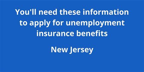 Youll Need These Information To Apply For Unemployment Insurance Benefits