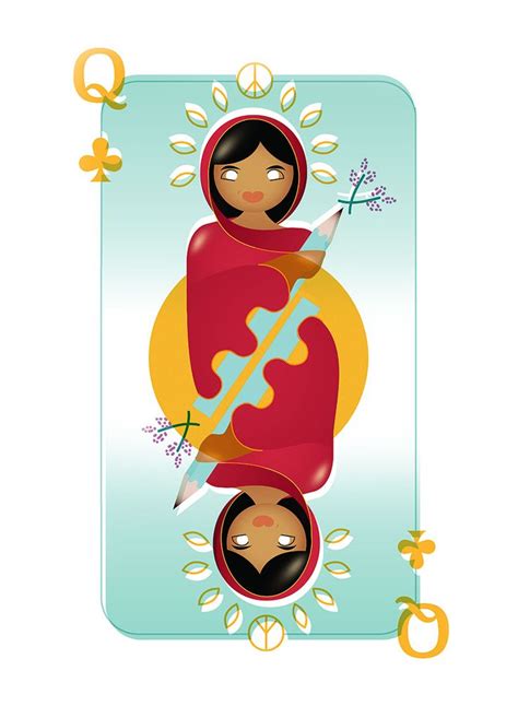 Malala Yousafzai Woman Card Character Design Card Design