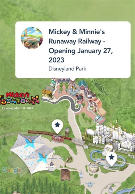 Mickey And Minnies Runaway Railway Added To Disneyland App Map And Genie Tip Board Wdw News Today