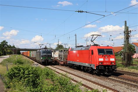 DB Cargo 185 315 9 Containerzug Graben Neudorf DB Cargo 1 Flickr