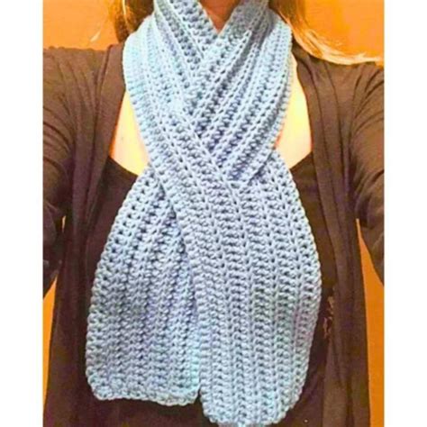 Crochet Keyhole Scarf | FaveCrafts.com