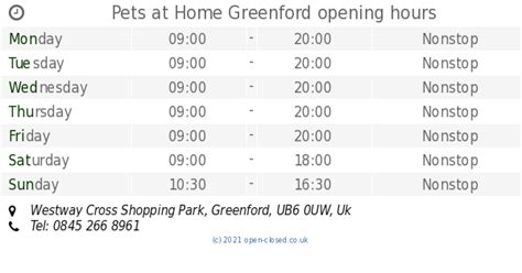 Pets At Home Greenford Opening Times Westway Cross Shopping Park