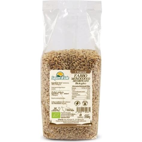 Sapore Di Sole Farro Monococco Decorticato Bio 350 G Piccantino Shop