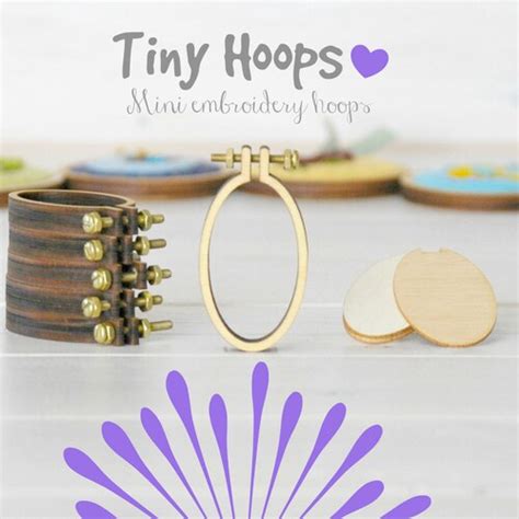 DIY Tiny Embroidery Hoop Frame Kit 45mm X 27mm Necklace Etsy