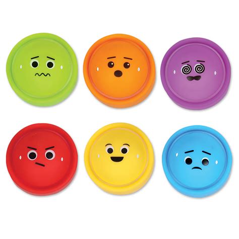 Rainbow Emotions Fidget Poppers Set Of Fun Learning