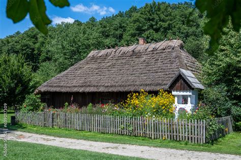 Sanok Poland August Wooden Houses Of Rural Architecture