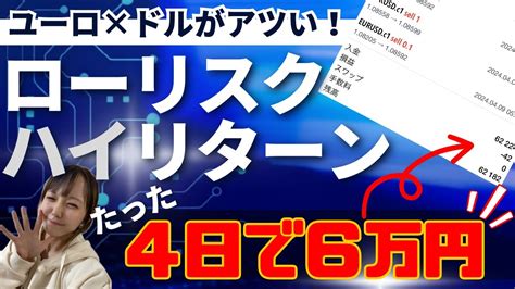 【驚愕の最新ea】これぞローリスクハイリターンの真骨頂！最新のeaがスゴすぎる！【ユーロドルea】【fx自動売買】 Youtube