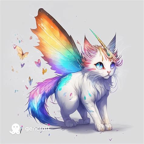 Ai Rainbow Butterfly Unicorn Kitty By Cartoonstar92 On Deviantart