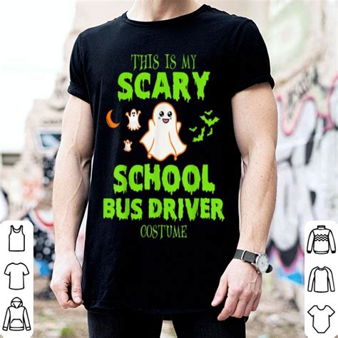 Awesome Scary School Bus Driver Costume Halloween shirt, hoodie ...