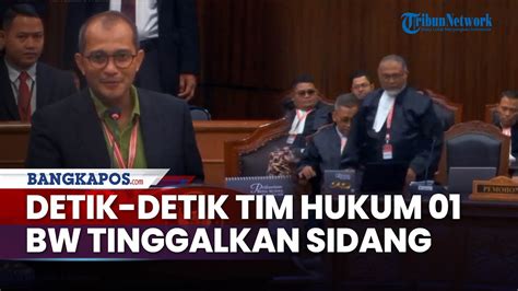 Walk Out Detik Detik Tim Hukum Bw Tinggalkan Sidang Saat Eddy