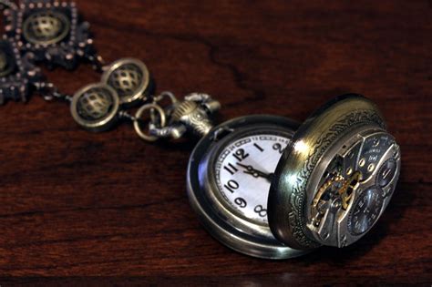 Steampunk Pocket Watch Necklace By Catherinetterings On Deviantart