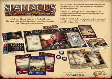 gf relaunch spartacus  game  blood treachery ontabletop