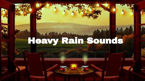 Deep Sleep Instantly With Heavy Rain Sounds Relaxing Rain Sounds For