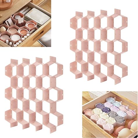 2 Set Underwear Sock Organizer Honeycomb Drawer Organizer Divider DIY