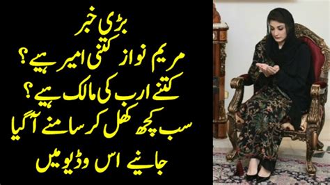 Total Assets Of Maryam Nawaz Sharif In Pakistan Youtube