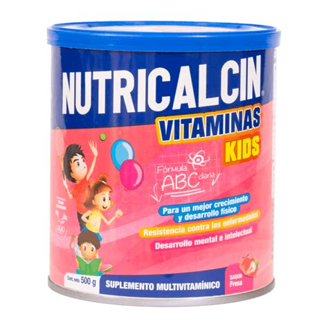 Nutricalcin Vitaminas Kids Fresa X 500g Pedidos Farmasol