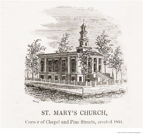 St Mary S Church Chapel And Pine Circa 1860 AlbanyGroup Archive