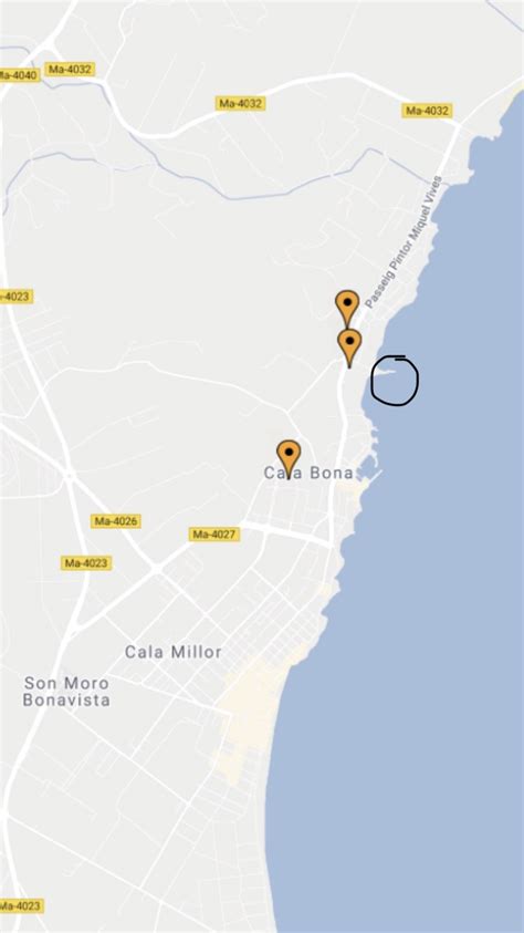 Cala Bona Hotel Map