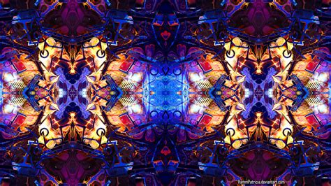 Abstract Kaleidoscope Colorful Weapon Gun Iridescent M4 Carbine