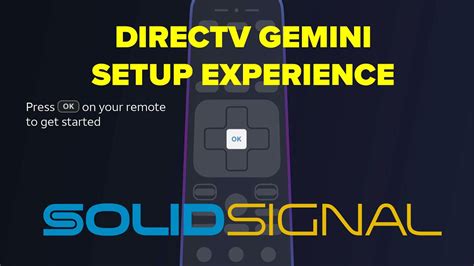 DIRECTV Gemini Setup Experience YouTube