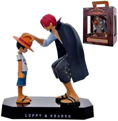 Zktsry Anime One Piece Shanks Touching Rufy Figure Anime Action