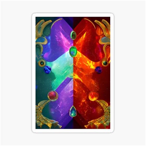 Celestial Mirroring Sticker For Sale By Hankchill Redbubble