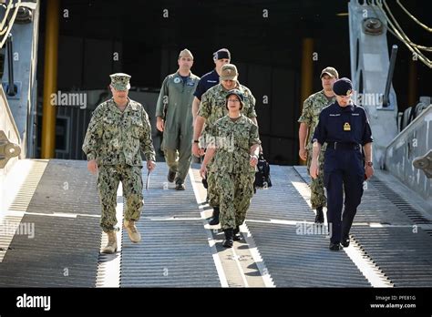 Bornholm Island Denmark June 9 2018 Vice Adm Lisa M Franchetti Commander U S 6th Fleet