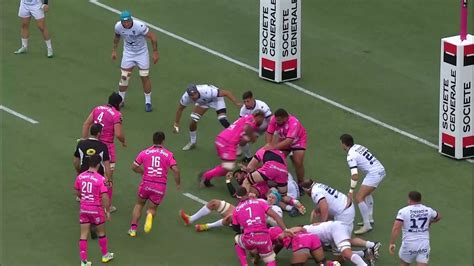 TOP 14 Essai de Paul ALO EMILE SFP Stade Français Montpellier