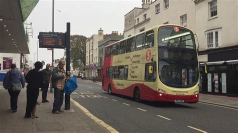 Brighton And Hove Bus Route B Departing Western Road Bus Stop Youtube