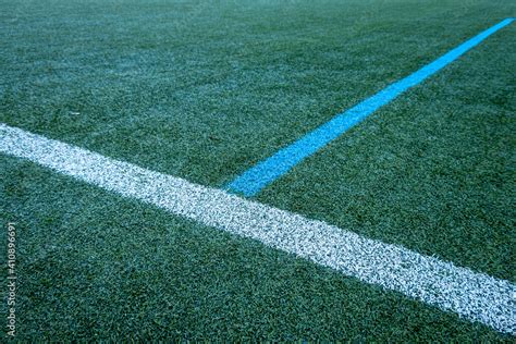 lines on a football field Stock Photo | Adobe Stock