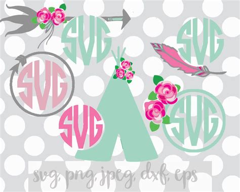 Make Your Own Girly Tribal Monograms With Svg Files For Your Cricut