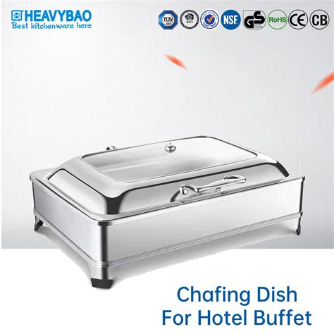 Heavybao Display Hot Pot Stainless Steel Chafer Buffet Warmer