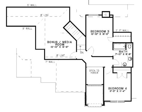 Mediterranean Style House Plan 4 Beds 3 Baths 2824 Sqft Plan 17