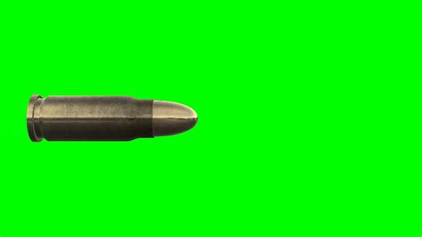 Slow Motion Flying Bullet In Green Screen Free Stock Footage Youtube