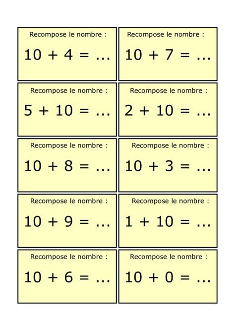 Décomposer et recomposer les nombres jusqu à 30 CP La Salle des Maitres