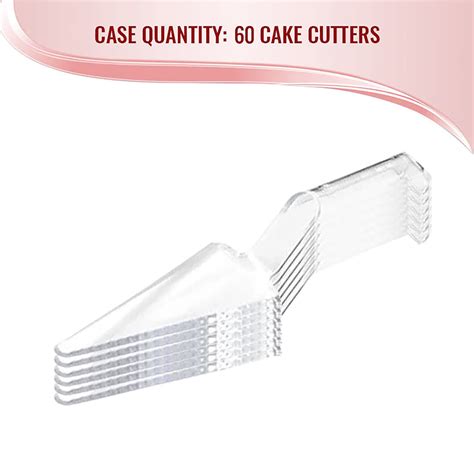 Clear Disposable Plastic Cake Cutter Lifter Cake Cutters Plastic