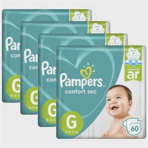 Pampers Comfort Sec Fralda Infantil G C20 Kit C12 Submarino