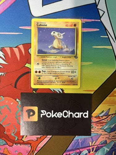 Pok Mon Tcg Cubone Jungle Regular Unlimited Common Ebay